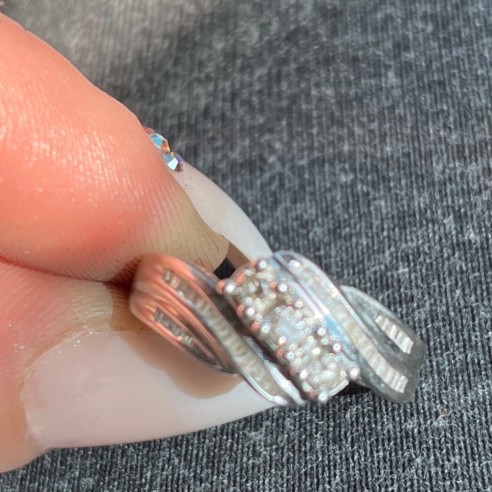 10k white gold 1/2 tw diamond ring